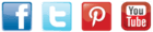 Linked social media icons