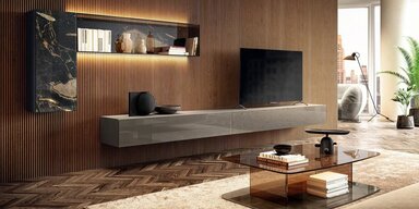 Impressively Irregular: Freeform Designs - large-modern-glass-wall-unit-or-36e8-wall-unit-or-lago-featured