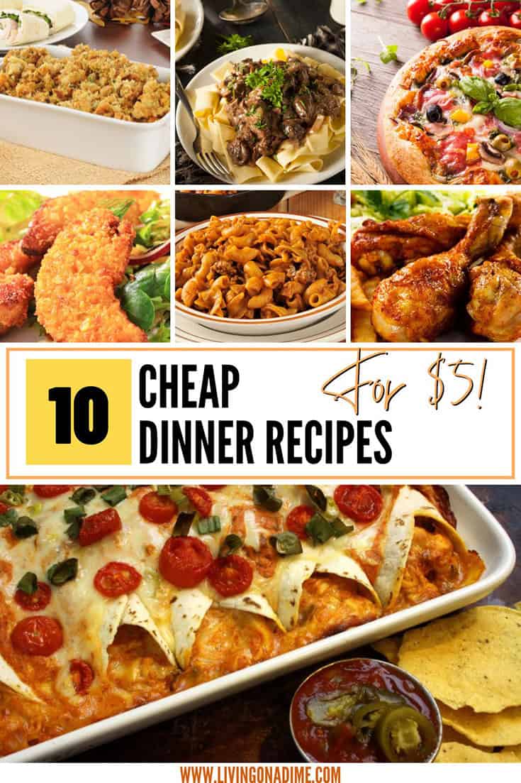 Meals for Under 1 - Inexpensive Meals - Easy Cheap Meals