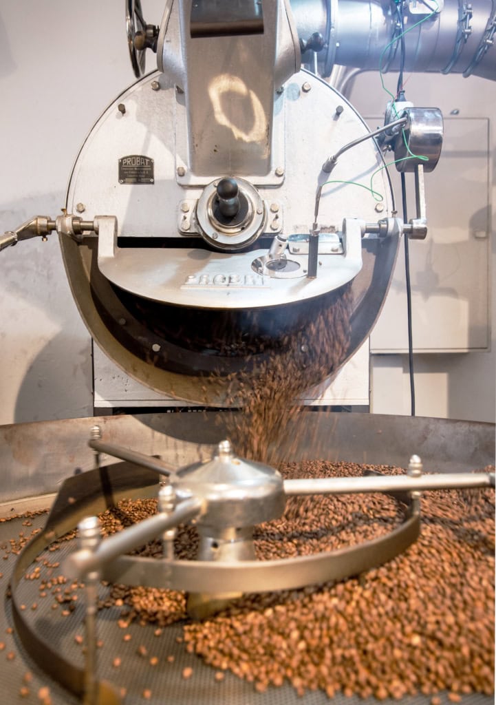 Bilder aus einer Speciality Coffee Kaffeerösterei