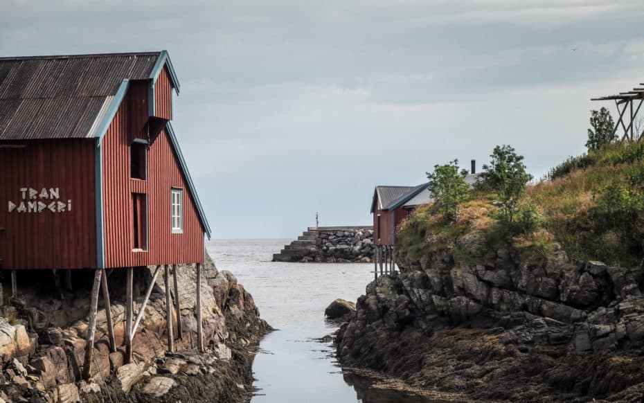 Å i Lofoten, maison sur pilotis