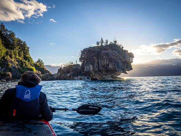 Capillas de Marmol Puerto rio Tranquilo kayak