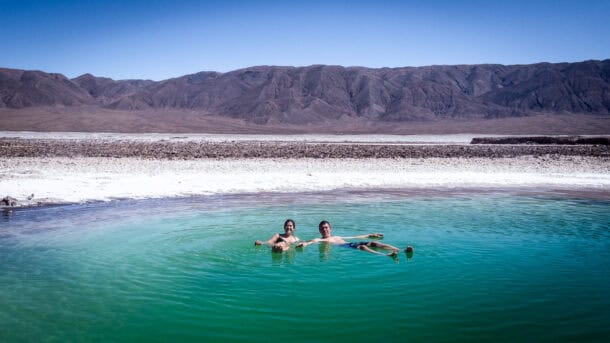 Se baigner désert Atacama