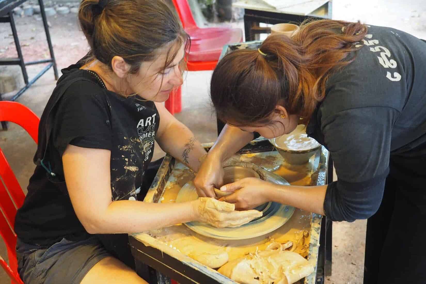 Poterie Cambodge voyage créatif