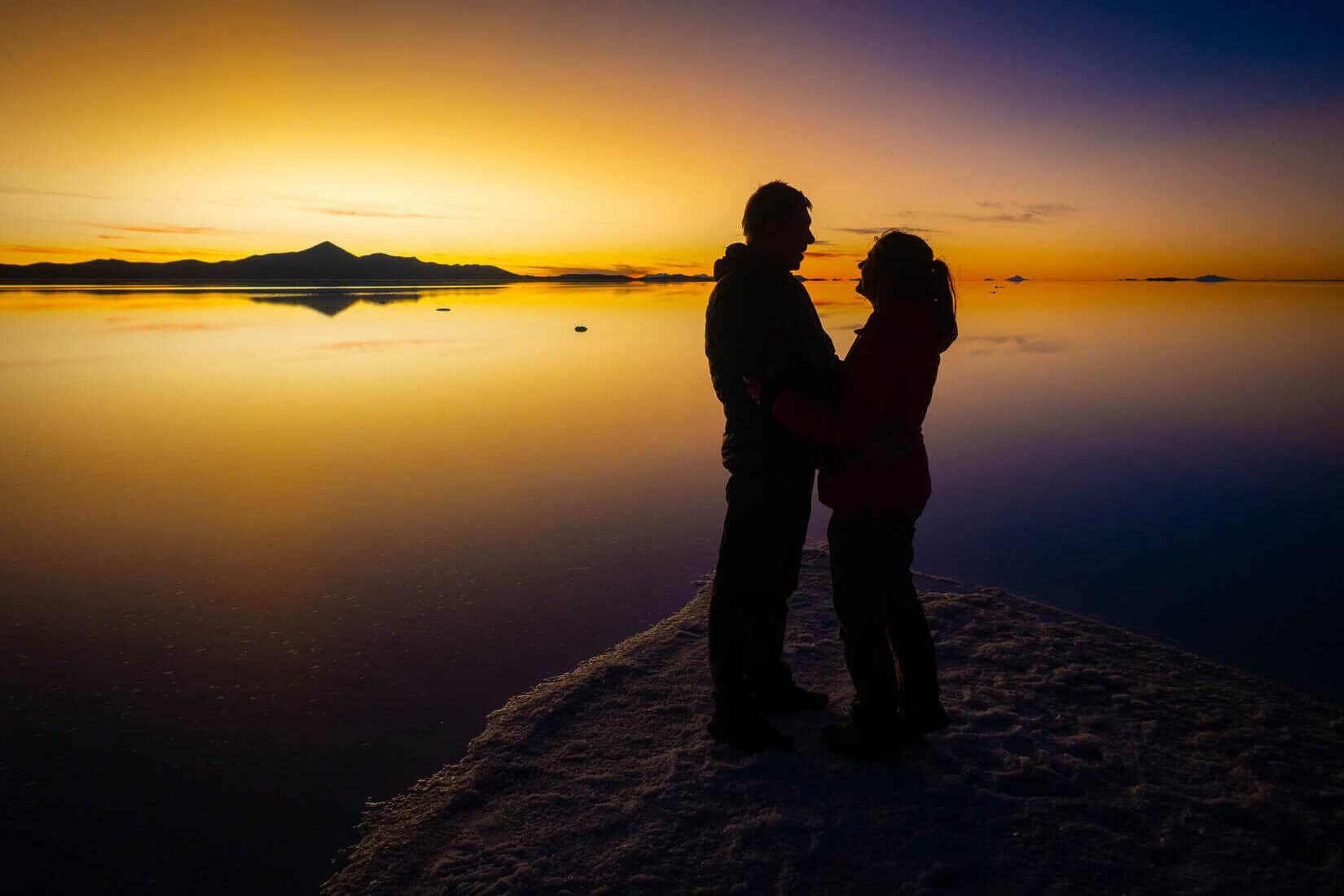 Salar Uyuni coucher soleil