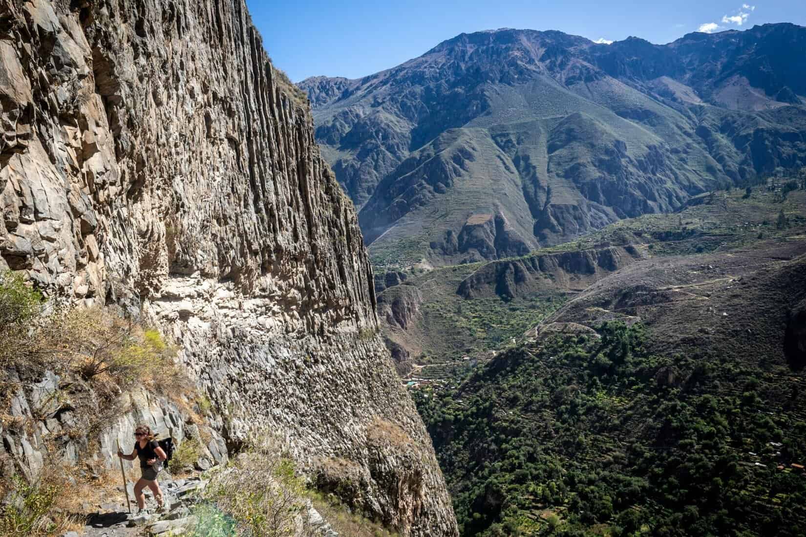 sentier canyon colca itinéraire danger