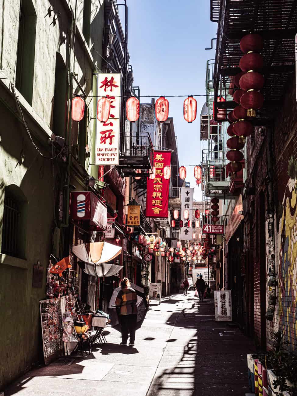 Ruelle chinatown un de nos quartiers préférés de San Francisco