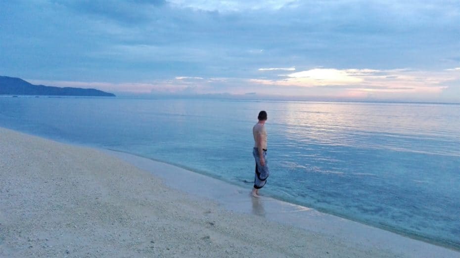 Gili meno coucher de soleil