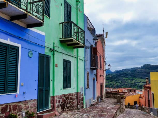Maisons colorées Bosa