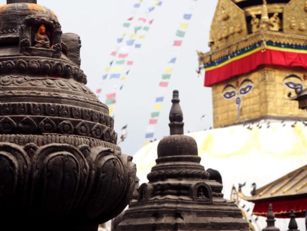 site de Swayambunath et ses temples