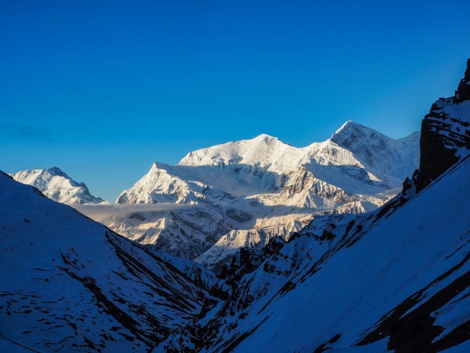 Le sommet d'un des Annapurnas