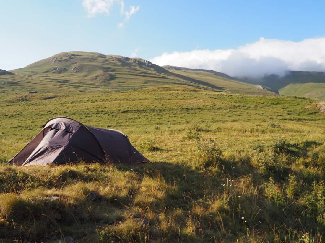Bivouac dans le Caucase
