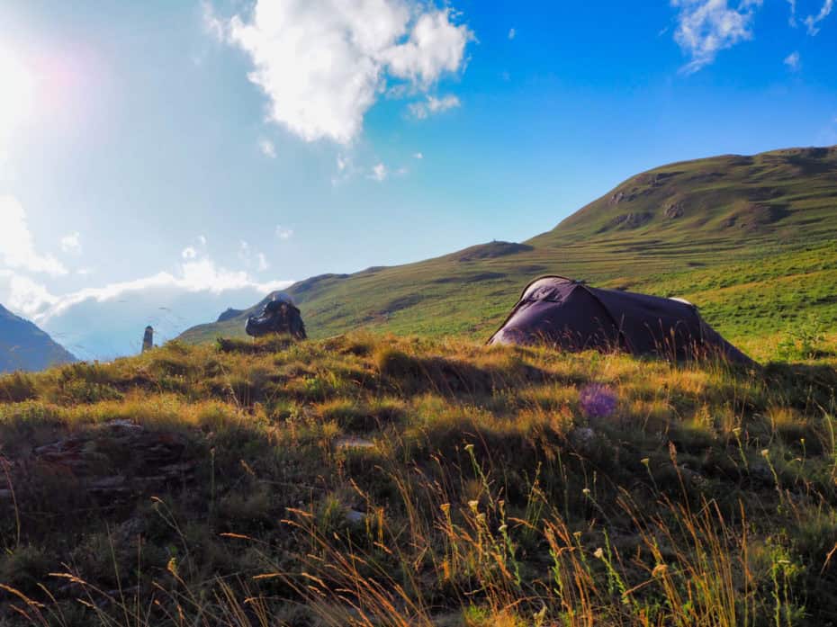 bivouac trek Omalo Shatili