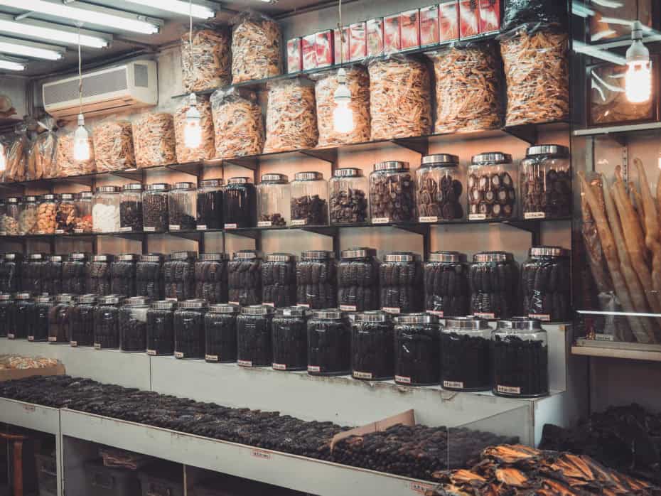 Dries food street hong Kong sheung Wan