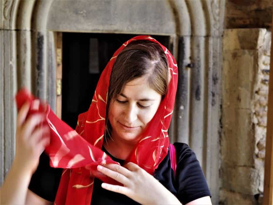 monastère David Garedja : tenue correcte