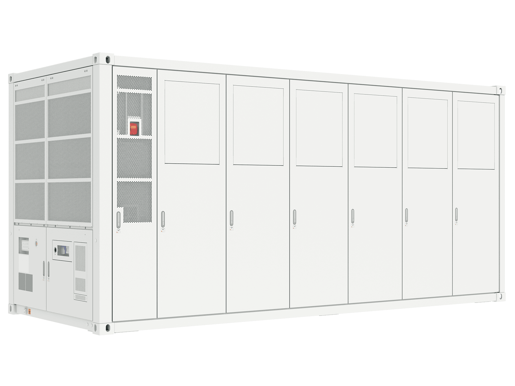 Batterijpark met containers