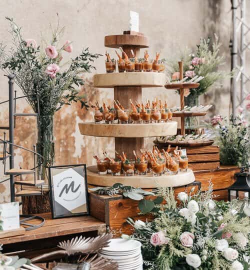 Delicious dessert presentation for events by Mongkol Catering in Thailand.