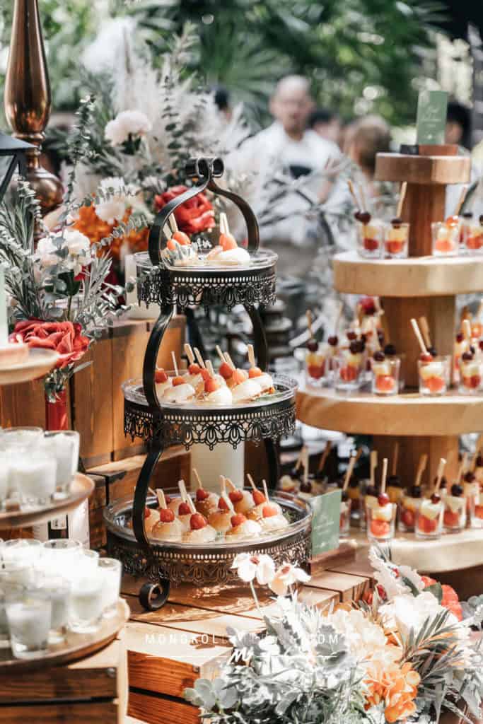 จัดเลี้ยงค็อกเทล คานาเป้ งานแต่งงาน Agalico สุขุมวิท 51