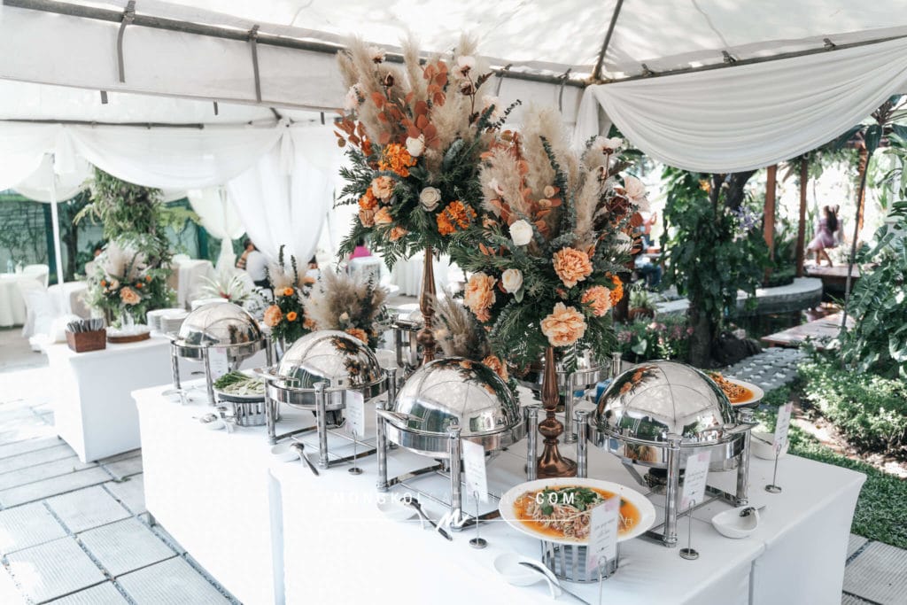 จัดเลี้ยงบุฟเฟต์ งานแต่งงานในบ้าน ครบวงจร ตั้งแต่เช้าจรดเย็น @ จัดงานแต่งที่บ้าน