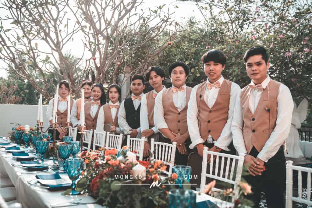 เตรียมคนสำหรับดูแลงานแต่งงานให้พร้อม