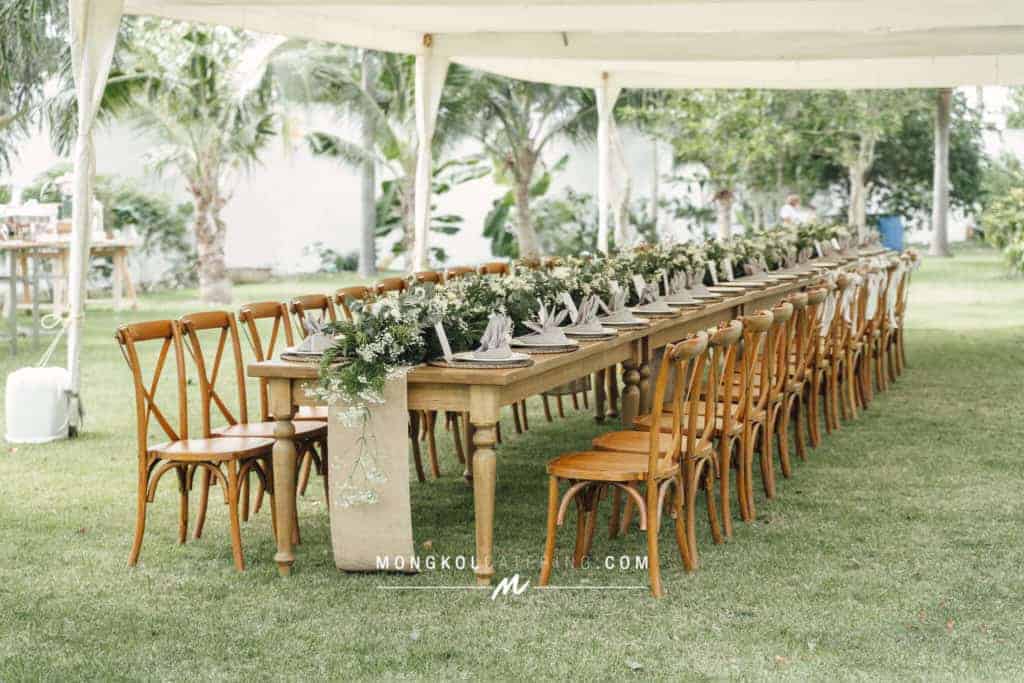สไตล์งานแต่งงานในสวน
