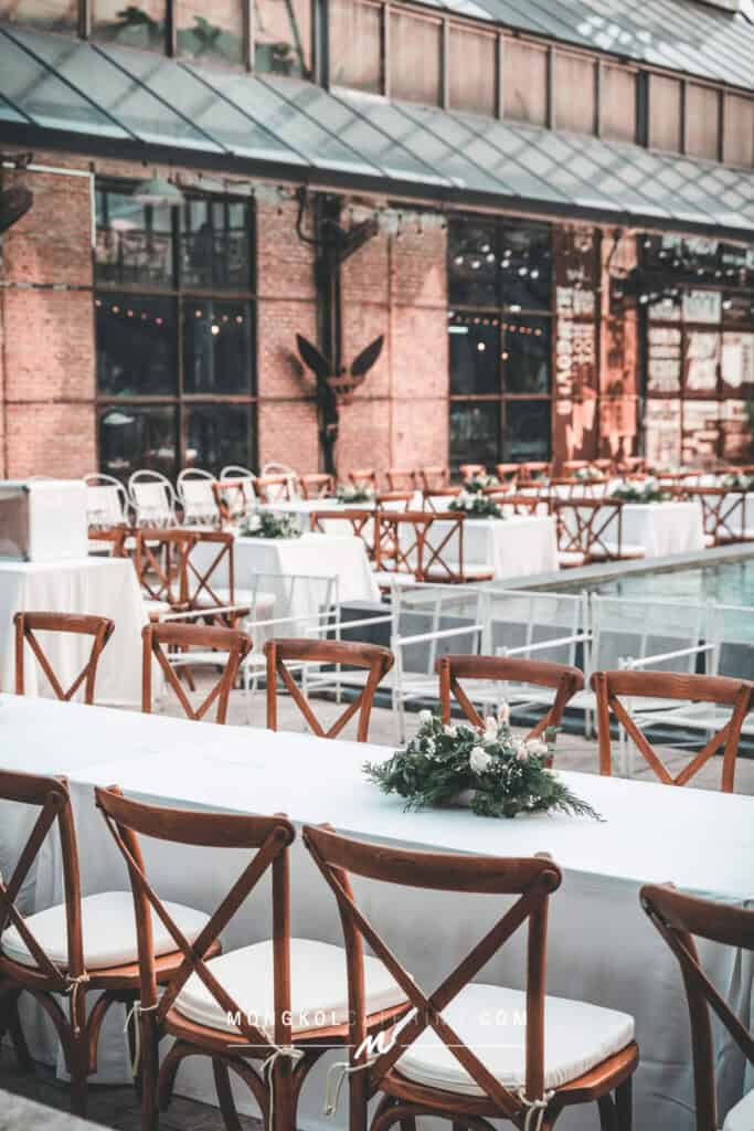 จัดเลี้ยงค๊อฟฟี่เบรค ค็อกเทล งานแต่ง ตีมเขียวไม้ @ About Studio