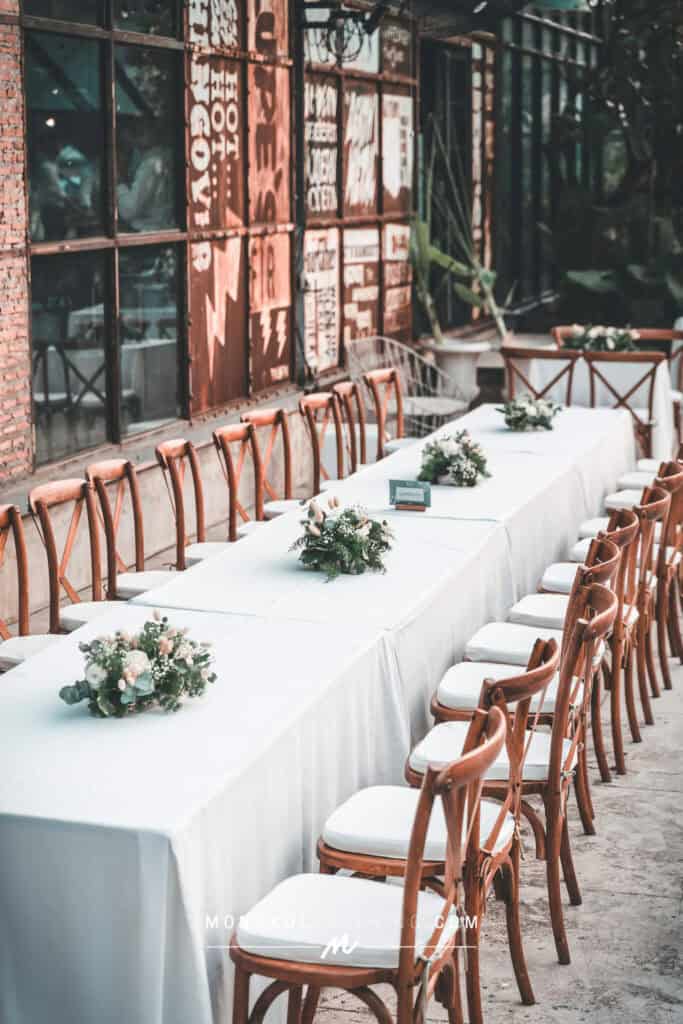 จัดเลี้ยงค๊อฟฟี่เบรค ค็อกเทล งานแต่ง ตีมเขียวไม้ @ About Studio