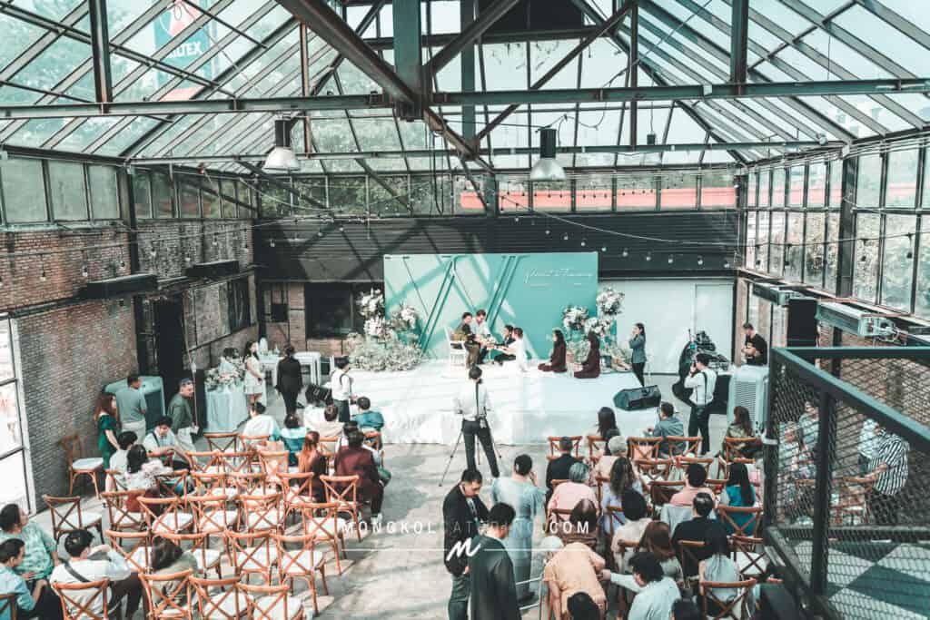 จัดเลี้ยงค๊อฟฟี่เบรค ค็อกเทล งานแต่ง ตีมเขียวไม้ @ About Studio