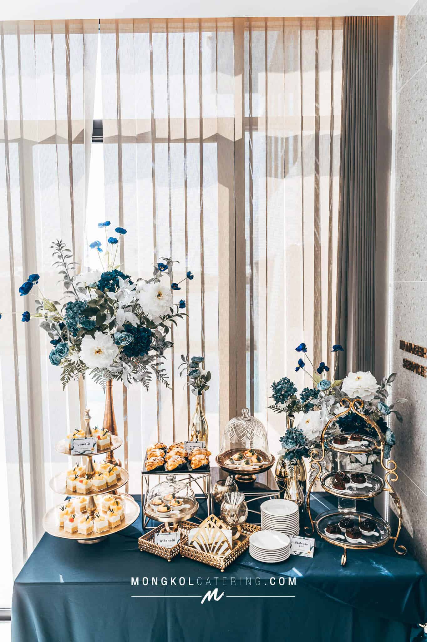 จัดเลี้ยง Desert Table รับรองลูกค้าเยี่ยมชมโครงการ Lake resort