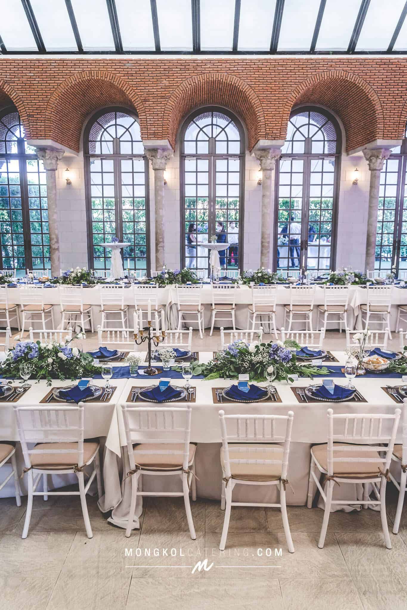 จัดโต๊ะ Long table สวยๆ พร้อมเมนู Exclusive Dinner Set บริษัท Asset Wise @ วาระเวลา