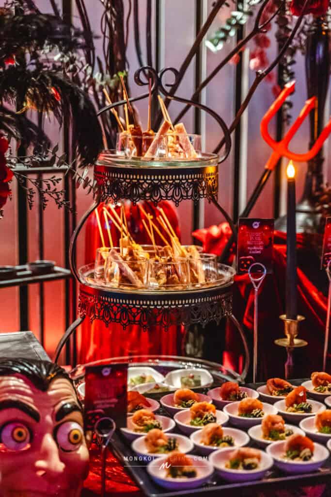 Assorted Thai appetizers served at Mongkol Catering event in Thailand.