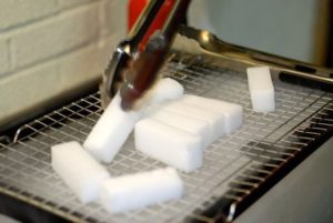 You can use dry ice to keep your drinks cold at BBQs and outdoor parties!