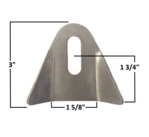 AA-424-A Slotted Fuel Cell Bracket, 1/2" x 1 1/2"