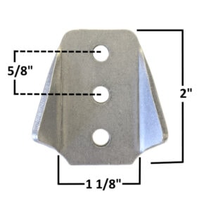 AA-446-A Trick Tab, 1/4" Holes