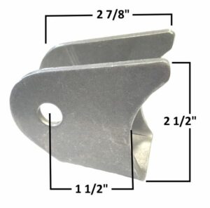 AA-546-A Dana 60 Shock Mount , 1.25" Gap, Fits 3" Tubing