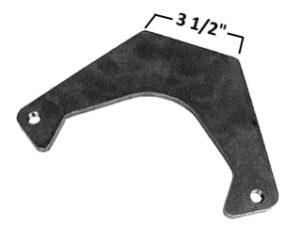 AA-049-B Front Weld on Front GM Style Caliper Bracket, Flat