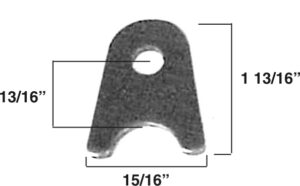 AA-242-A Chassis Tab, Fits 3/4" Tubing