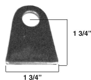 AA-259-A Large Chassis Tab, 3/16" Steel, 5/8" Hole