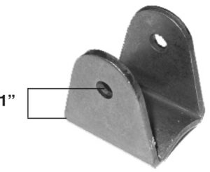 AA-396-A Radius Clevis Mount, Fits 1 1/2" Tubing, 1" Gap