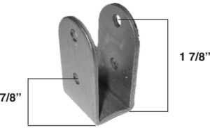 AA-397-A Radius Clevis, Fits 1 1/2" Tubing, 3/4" Gap