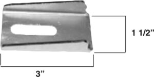 AA-493-A Channeled Mounting Tab, .085" Steel