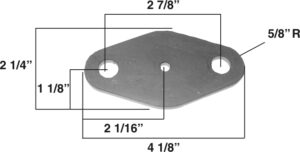 AA-518-A Spreader Bar End Cap For 32 Ford Rear End
