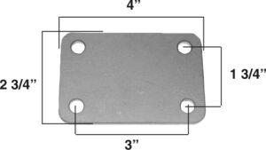 AA-521-A Universal Mounting Plate, 3/16" Steel
