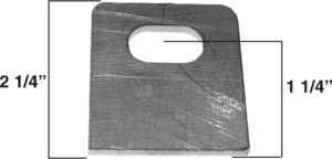 AA-535-A Chassis Tab, 9/16" x 1" Slot