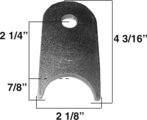 AA-544-A Chassis Tab, 5/8" Hole