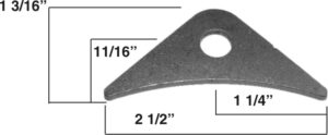 AA-564-A Mounting Tab, 3/8" Hole