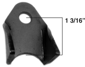 AA-588-A 90 Degree Gusset Tab, Fits 1" Tubing