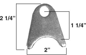 CRM-22-A, Shock Tab 1/8" Chromoly