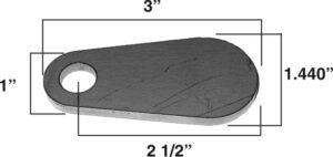 LZ-100-A, Tubing End Cap/Seat Belt Tab
