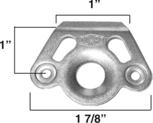 Z-104-A 7/16" Dzus Lightweight Fastener Plate